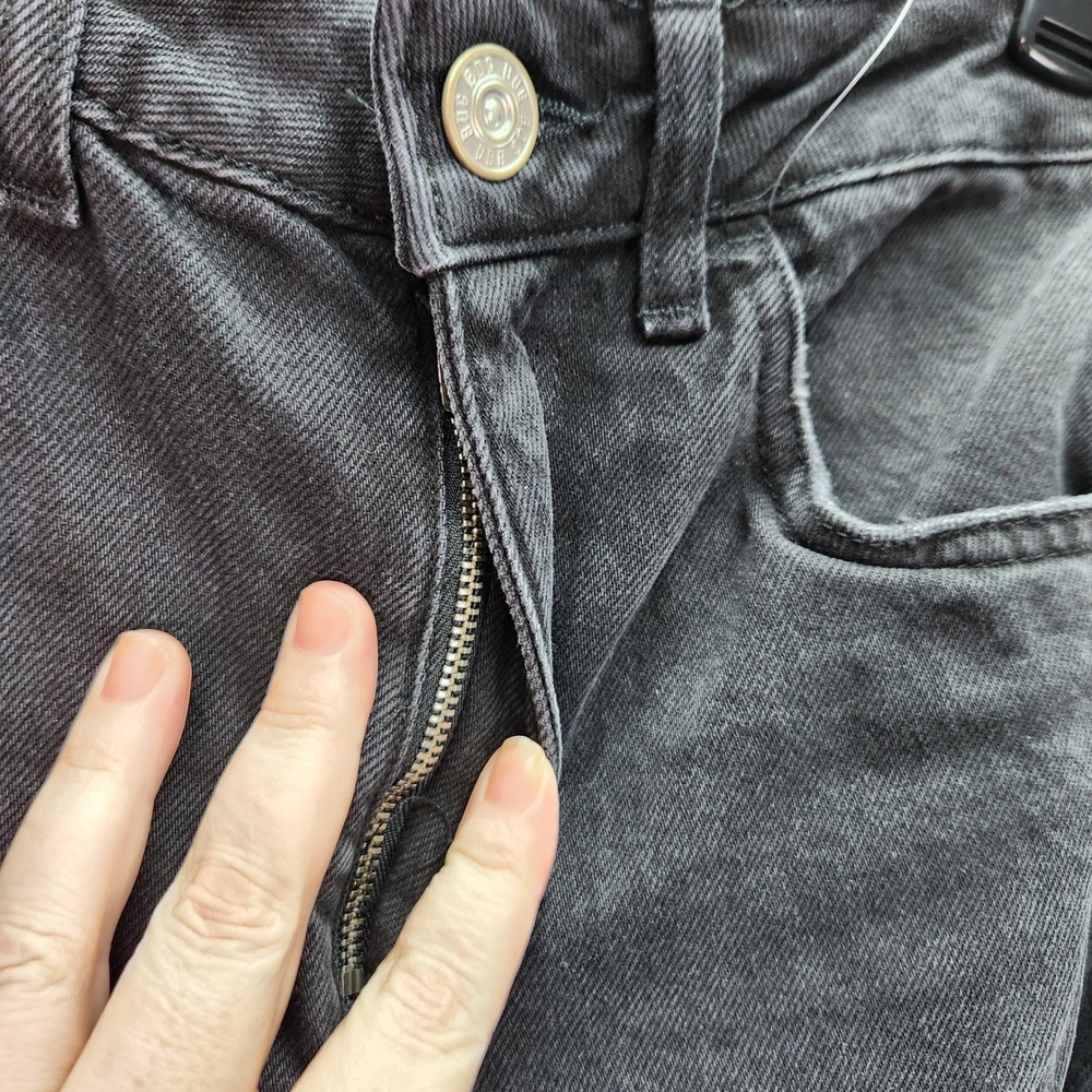 BDG Urban Outfitters Mom High Waisted‎ Tapered Leg Jeans Black Denim W28 L32 - Picture 10 of 11